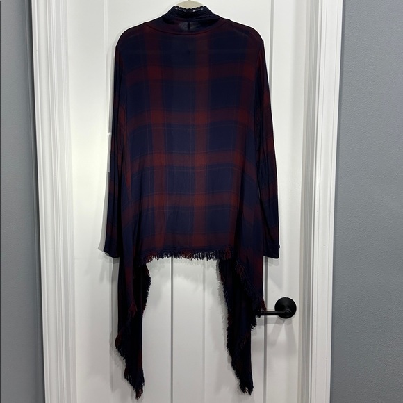 Plaid Fringe Cardigan - Picture 9 of 15